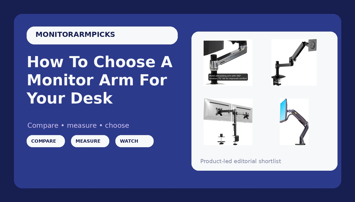How To Choose A Monitor Arm For Your Desk - MonitorArmPicks review with measurements and honest opinion