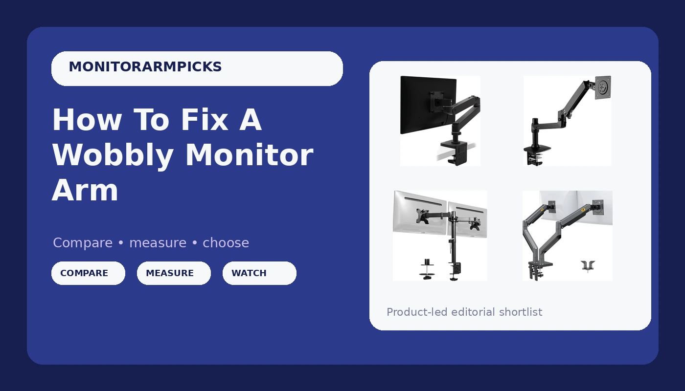 How To Fix A Wobbly Monitor Arm - MonitorArmPicks review with measurements and honest opinion