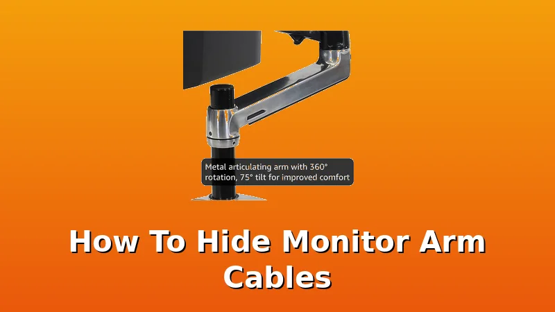 How To Hide Monitor Arm Cables - MonitorArmPicks review with measurements and honest opinion