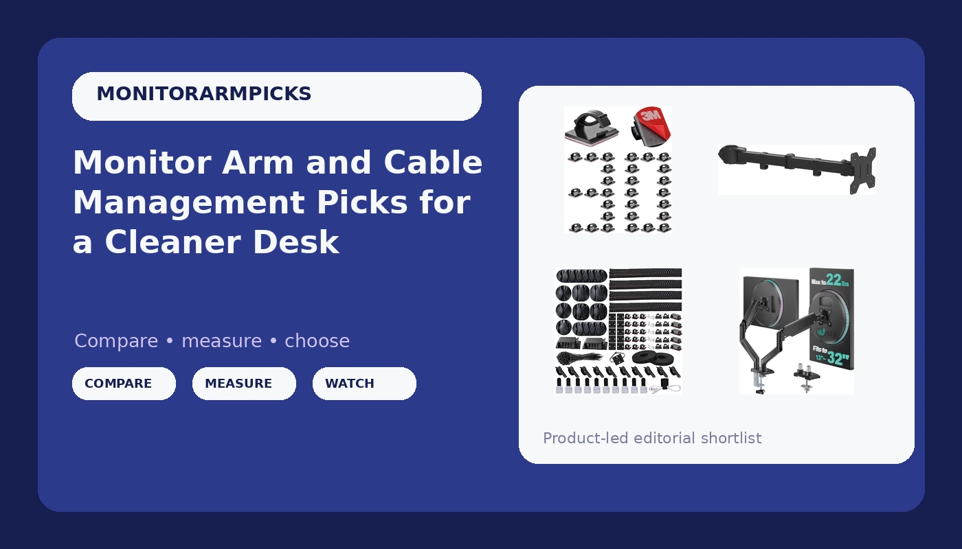 Monitor Arm and Cable Management Picks for a Cleaner Desk