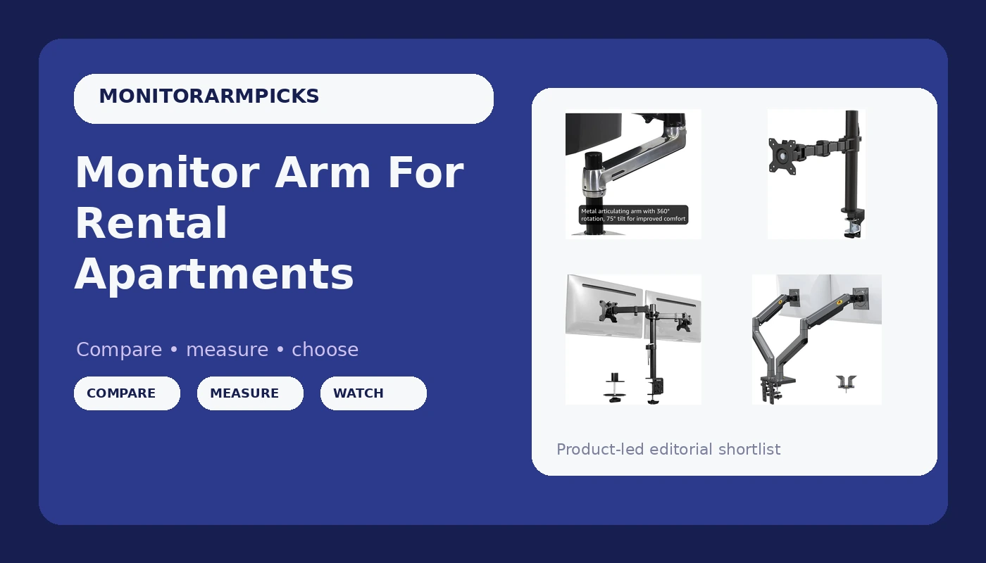 Monitor Arm For Rental Apartments - MonitorArmPicks review with measurements and honest opinion