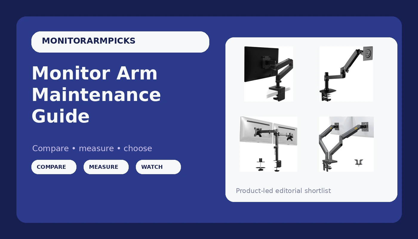Monitor Arm Maintenance Guide - MonitorArmPicks review with measurements and honest opinion
