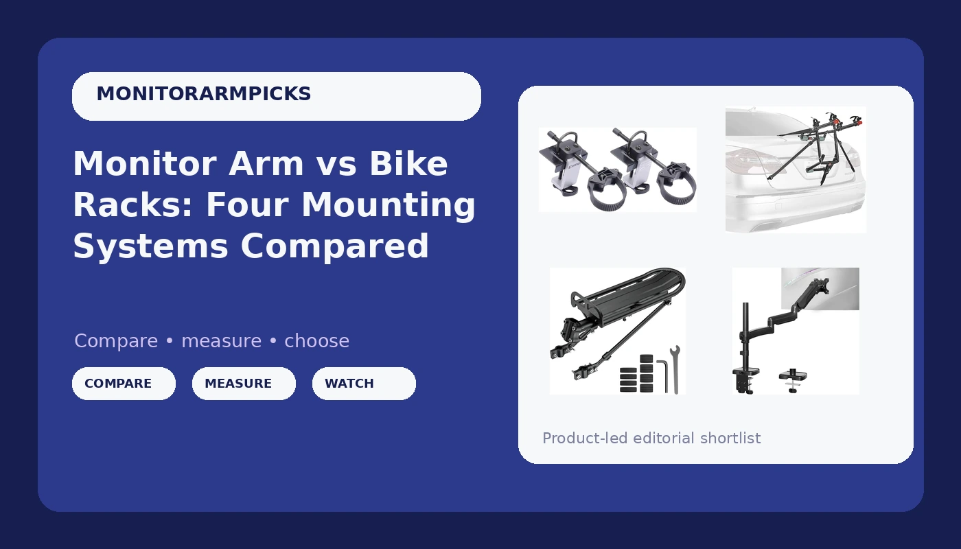 Monitor Arm vs Bike Racks: Four Mounting Systems Compared