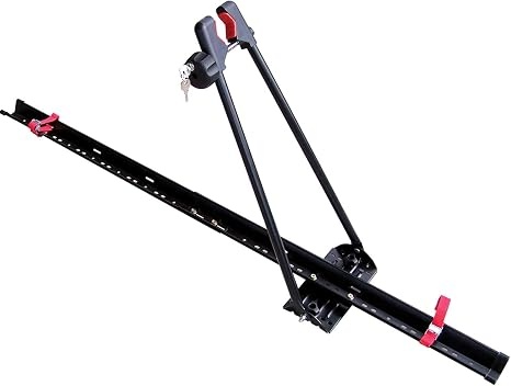 Swagman Upright Roof Mount Bike Rack, Rooftop Upright Bike Carrier for Secure Bicycle Transport