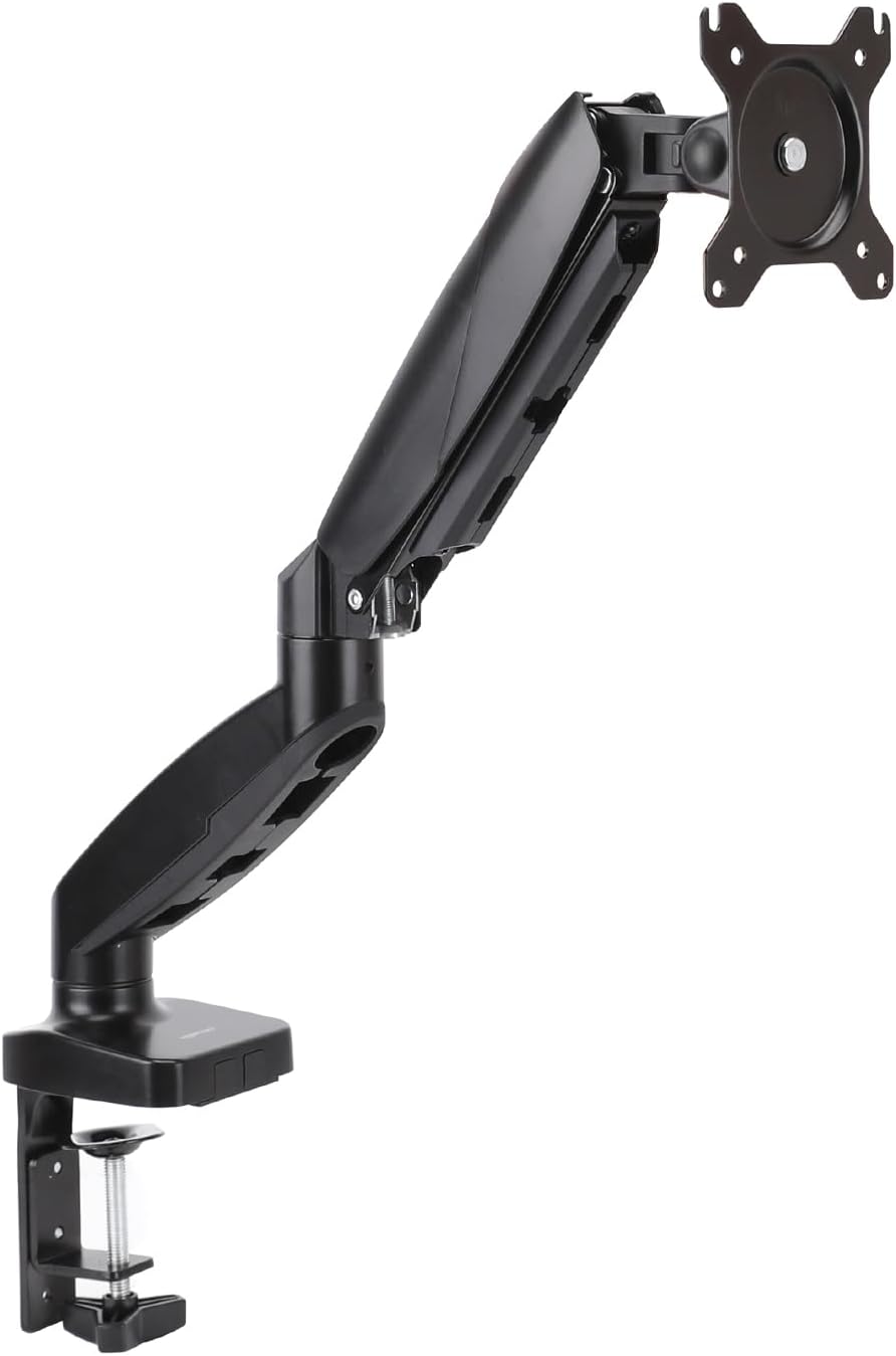 Amazon Basics Gas Spring Single Monitor Arm Desk Mount