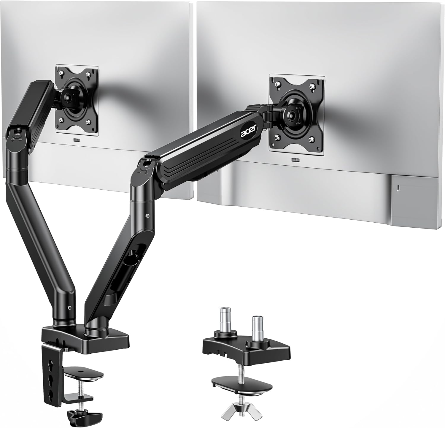 Acer Dual Monitor Arm, Gas Spring VESA Mount Stand for 17-32" Screens